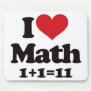 I Love Math! Mouse Pad