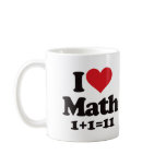 I Love Math! mugs