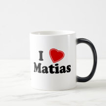 I Love Matias Coffee Mugs