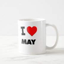 I Love May Mug