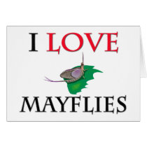 I Love Mayflies cards