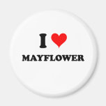 I Love Mayflower Massachusetts Fridge Magnets