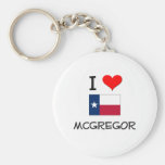I Love Mcgregor Texas Key Chain