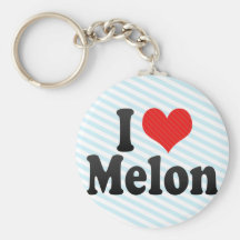 I Love Melon Keychain