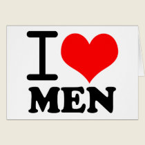 I love men cards