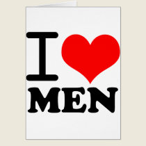 I love men cards