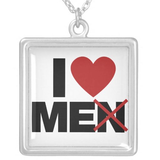 I Love Men Pendants
