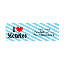 I Love Metrics Return Address Labels