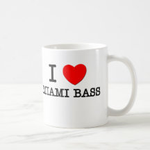 I Love Miami Bass Coffee Mugs