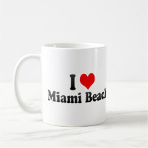 I Love Miami Beach, United States Mugs
