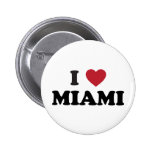 I Love Miami Florida Pinback Button