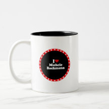 I LOVE MICHELE BACHMANN (white) Coffee Mugs