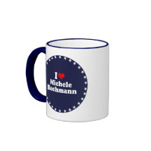 I LOVE MICHELE BACHMANN (white) Mugs