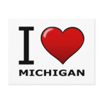 I LOVE MICHIGAN POSTCARDS