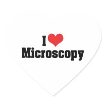 I Love Microscopy Sticker