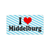 I Love Middelburg, South Africa Address Label
