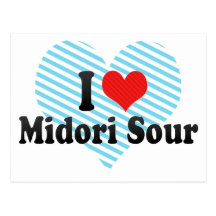 I Love Midori Sour Postcards
