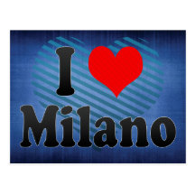 I Love Milano, Italy Postcards