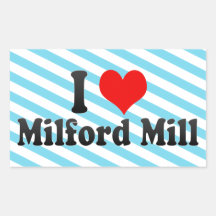 I Love Milford Mill, United States Rectangle Sticker
