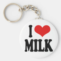 I Love Milk Key Chains