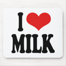 I Love Milk Mousepad