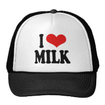 I Love Milk Trucker Hats