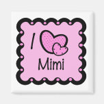 I Love Mimi Cute T-Shirt Refrigerator Magnets