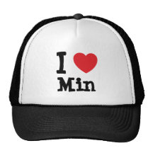 I love Min heart T-Shirt Hat