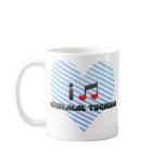 I Love Minimal Techno Coffee Mugs
