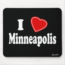 I Love Minneapolis Mousepad