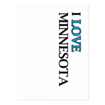 I Love Minnesota Design Postcards