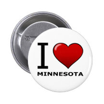 I LOVE MINNESOTA PINBACK BUTTON