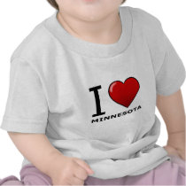 I LOVE MINNESOTA TEE SHIRTS