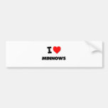 I Love Minnows Bumper Sticker
