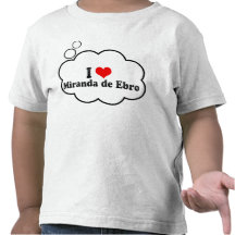 I Love Miranda de Ebro, Spain Tshirts