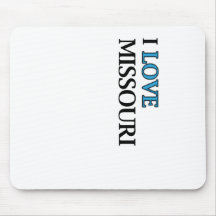 I Love Missouri Design Mouse Pads