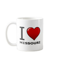 I LOVE MISSOURI COFFEE MUGS