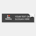 I LOVE MITT ROMNEY BUMPER STICKERS