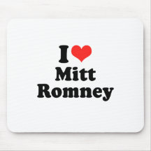 I Love Mitt Romney Mousepad