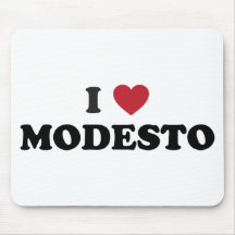 I Love Modesto California Mousepads