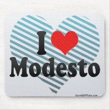 I Love Modesto Mouse Pad
