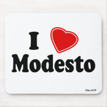 I Love Modesto Mouse Pad
