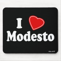 I Love Modesto Mousepad
