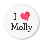 I Love Molly magnets