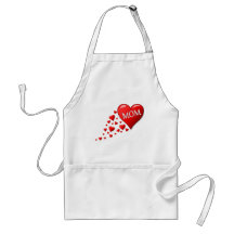 I Love Mom Aprons