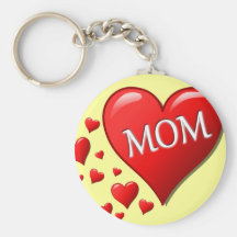 I Love Mom Key Chains
