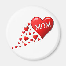 I Love Mom Magnets