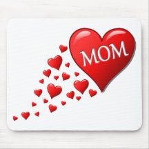 I Love Mom Mouse Pads