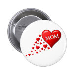 I Love Mom Pinback Button