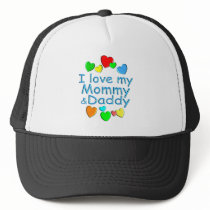 I Love Mommy & Daddy Mesh Hat